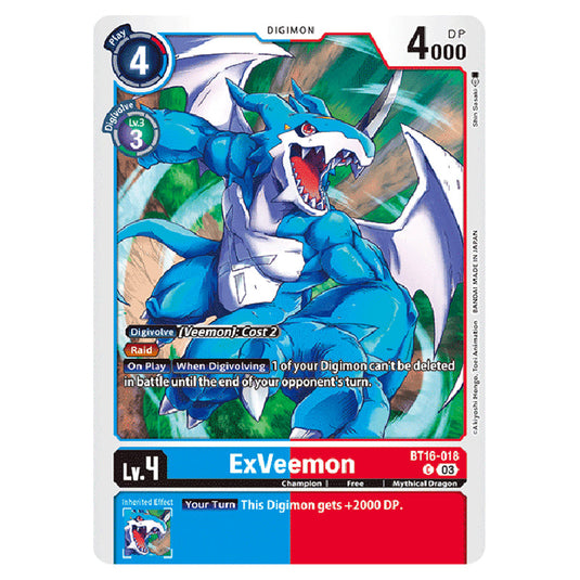 Digimon Card Game - BT16 Beginning Observer - ExVeemon - (Common) - BT16-018