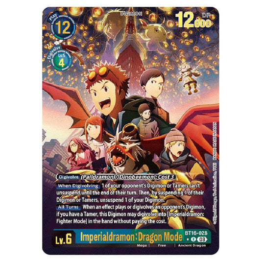 Digimon Card Game - BT16 Beginning Observer - Imperialdramon: Dragon Mode - (Alternative Art) - BT16-028a