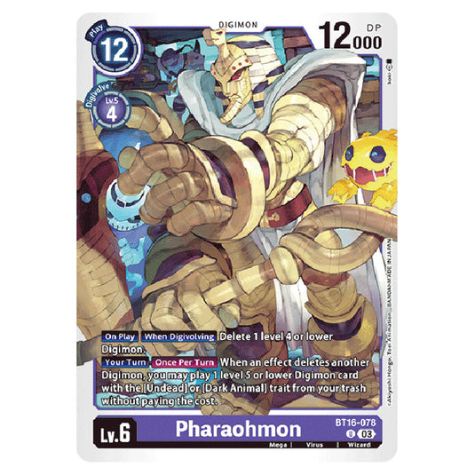 Digimon Card Game - BT16 Beginning Observer - Pharaohmon - (Uncommon) - BT16-078