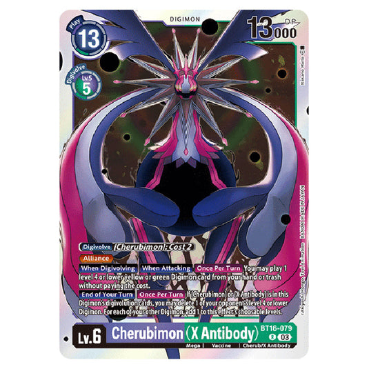 Digimon Card Game - BT16 Beginning Observer - Cherubimon (X Antibody) - (Rare) - BT16-079