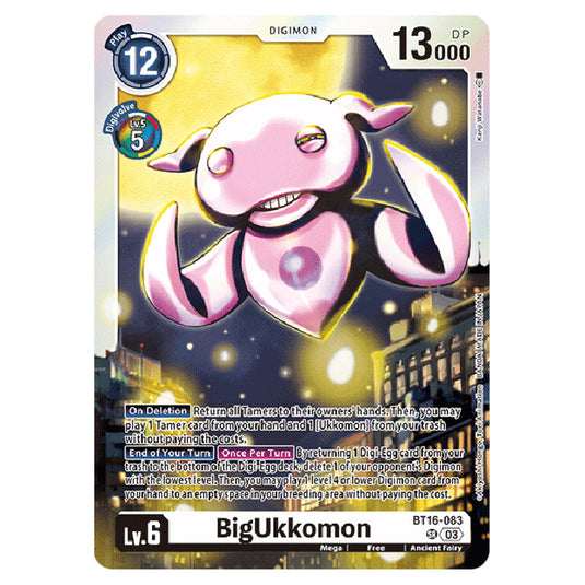 Digimon Card Game - BT16 Beginning Observer - BigUkkomon - (Super Rare) - BT16-083