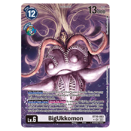 Digimon Card Game - BT16 Beginning Observer - BigUkkomon - (Alternative Art) - BT16-083a