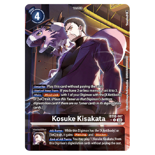 Digimon Card Game - BT16 Beginning Observer - Kosuke Kisakata - (Alternative Art) - BT16-087a