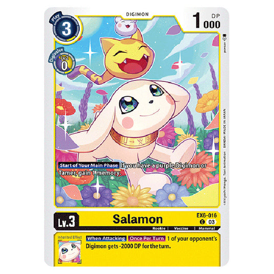 Salamon EX6-016 card from the Digimon set EX-06: Theme Booster Infernal Ascension
