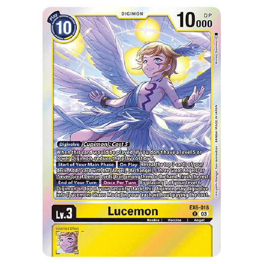Lucemon EX6-018 card from the Digimon set EX-06: Theme Booster Infernal Ascension