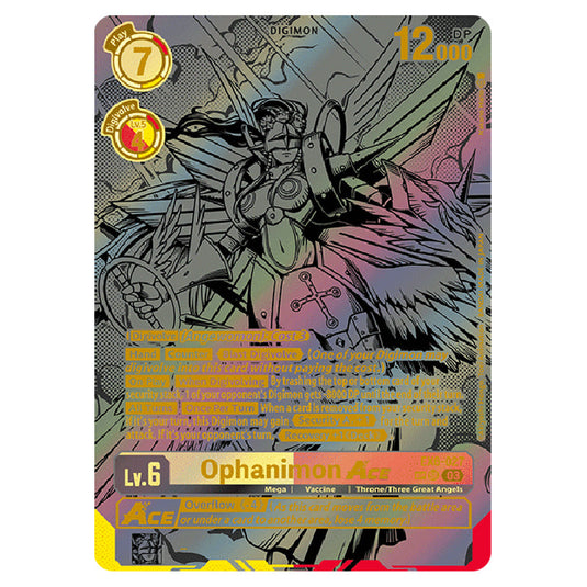 Ophanimon Ace EX6-027bb card from the Digimon set EX-06: Theme Booster Infernal Ascension