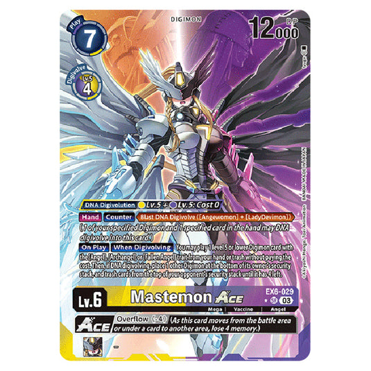 Mastemon Ace EX6-029a card from the Digimon set EX-06: Theme Booster Infernal Ascension