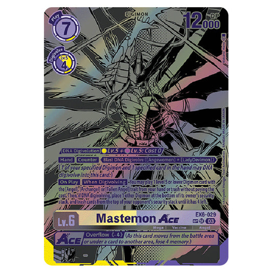 Mastemon Ace EX6-029b card from the Digimon set EX-06: Theme Booster Infernal Ascension