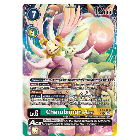 Cherubimon Ace EX6-035a card from the Digimon set EX-06: Theme Booster Infernal Ascension