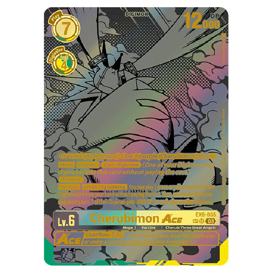 Cherubimon Ace EX6-035b card from the Digimon set EX-06: Theme Booster Infernal Ascension