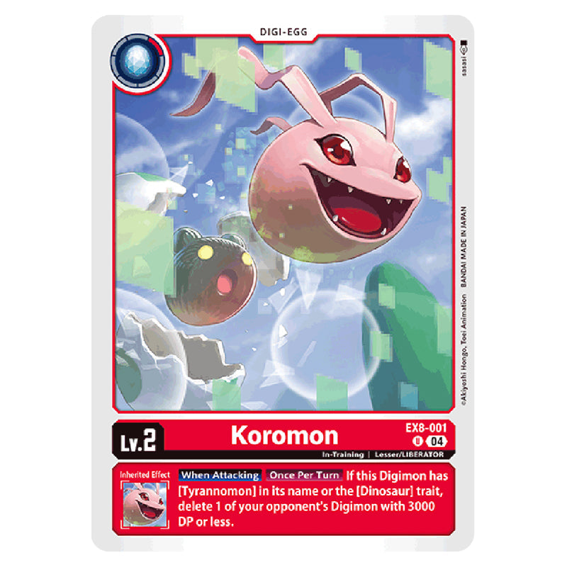 Karamon Digimon Digimon Card Game - EX08 - Chain of Liberation - Koromon - (U) - EX8-0