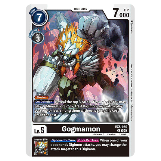 Gogmamon EX8-050 card from the Digimon set EX08 - Chain of Liberation