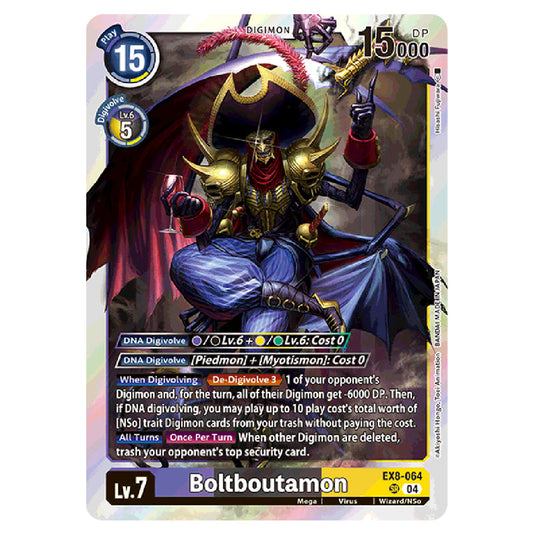 Boltboutamon EX8-064 card from the Digimon set EX08 - Chain of Liberation