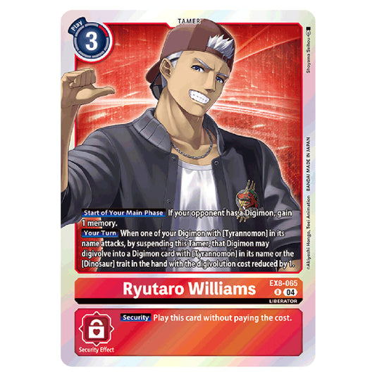 Ryutaro Williams EX8-065 card from the Digimon set EX08 - Chain of Liberation