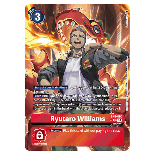 Ryutaro Williams EX8-065a card from the Digimon set EX08 - Chain of Liberation