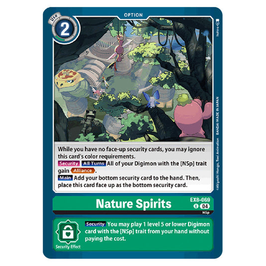 Nature Spirits EX8-069 card from the Digimon set EX08 - Chain of Liberation