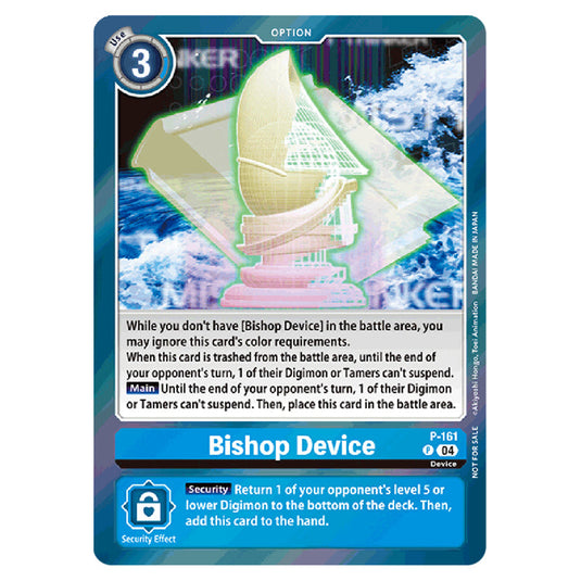 Bishop Device P-161 card from the Digimon set EX08 - Chain of Liberation