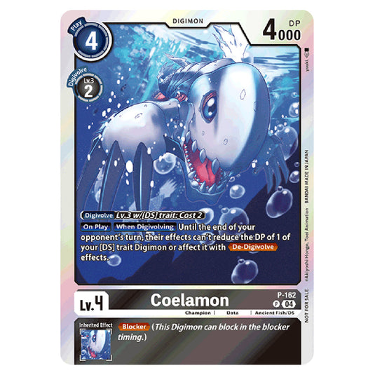 Coelamon P-162 card from the Digimon set EX08 - Chain of Liberation
