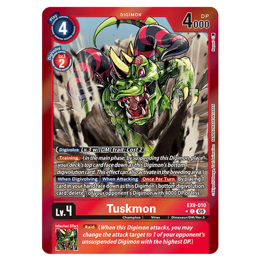 Digimon Card Game - EX-09: Extra Booster Versus Monsters - Tuskmon - (Alternative Art) - EX9-010a