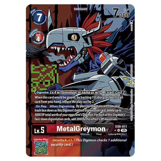 Digimon Card Game - EX-09: Extra Booster Versus Monsters - MetalGreymon - (Alternative Art) - EX9-011a