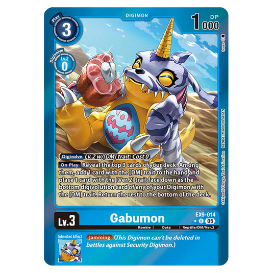 Digimon Card Game - EX-09: Extra Booster Versus Monsters - Gabumon - (Alternative Art) - EX9-014a