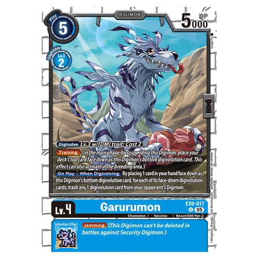 Digimon Card Game - EX-09: Extra Booster Versus Monsters - Garurumon - (U) - EX9-017