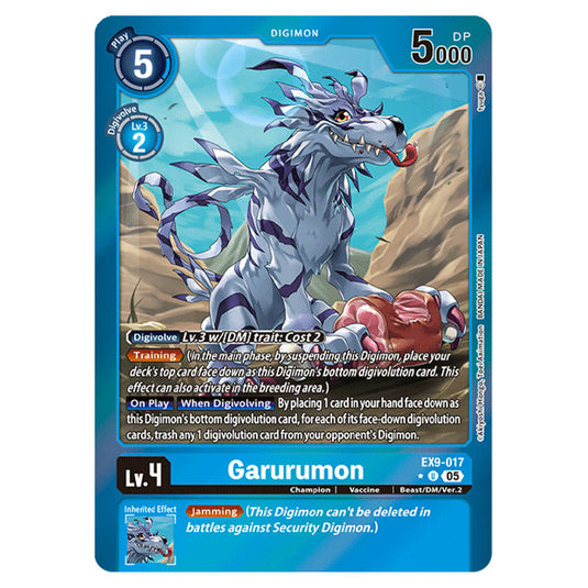 Digimon Card Game - EX-09: Extra Booster Versus Monsters - Garurumon - (Alternative Art) - EX9-017a
