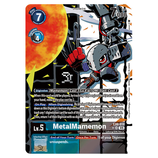Digimon Card Game - EX-09: Extra Booster Versus Monsters - MetalMamemon - (Alternative Art) - EX9-018a