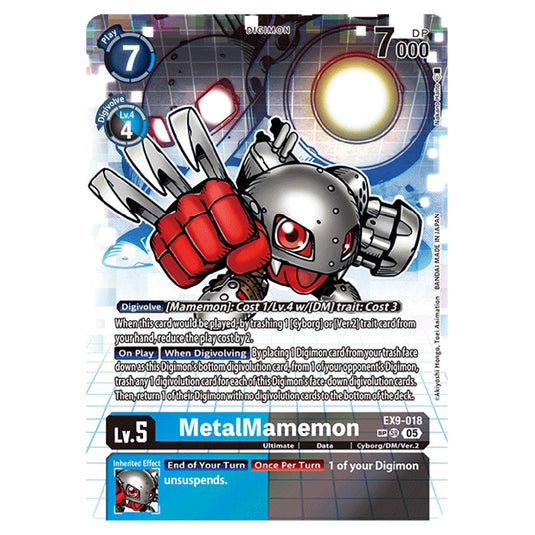 Digimon Card Game - EX-09: Extra Booster Versus Monsters - MetalMamemon - (Alternative Art) - EX9-018b