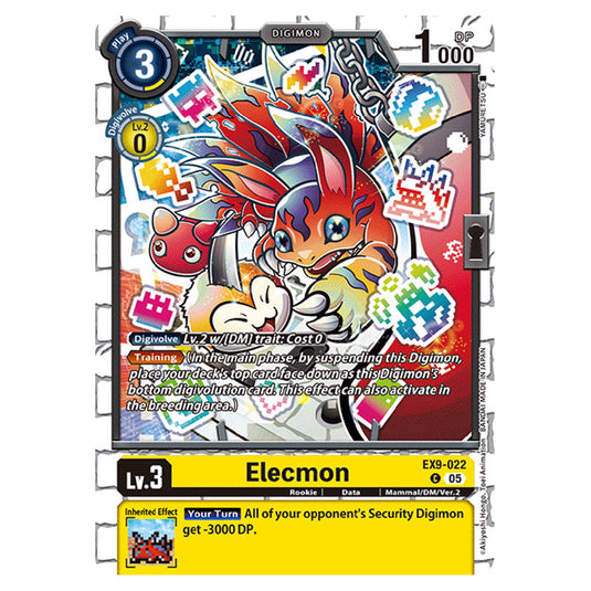Digimon Card Game - EX-09: Extra Booster Versus Monsters - Elecmon - (C) - EX9-022