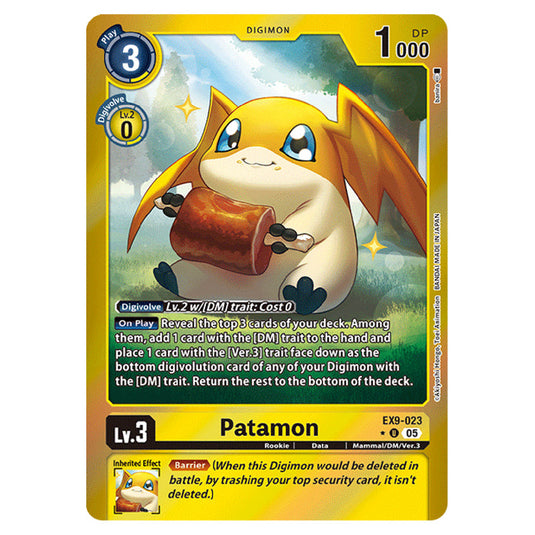 Digimon Card Game - EX-09: Extra Booster Versus Monsters - Patamon - (Alternative Art) - EX9-023a