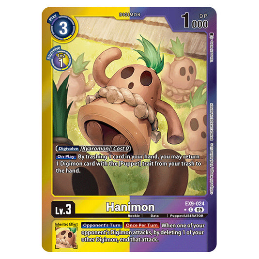Digimon Card Game - EX-09: Extra Booster Versus Monsters - Hanimon - (Alternative Art) - EX9-024a