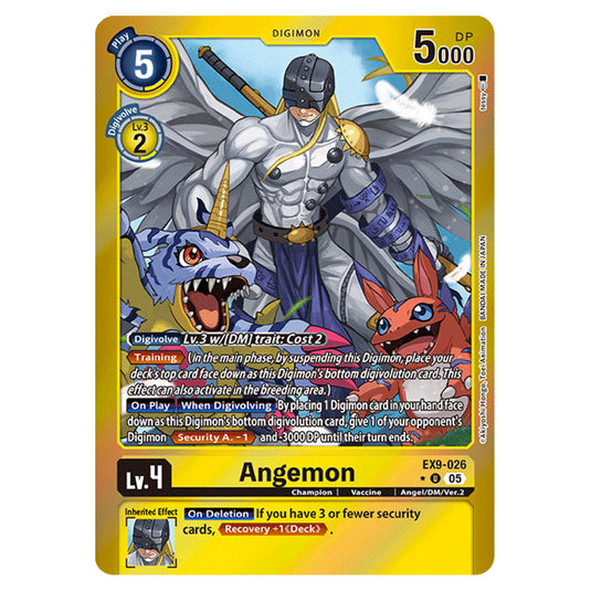 Digimon Card Game - EX-09: Extra Booster Versus Monsters - Angemon - (Alternative Art) - EX9-026a