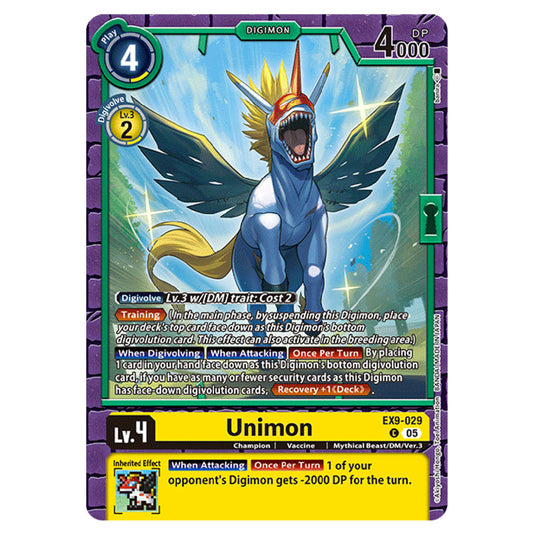 Digimon Card Game - EX-09: Extra Booster Versus Monsters - Unimon - (C) - EX9-029