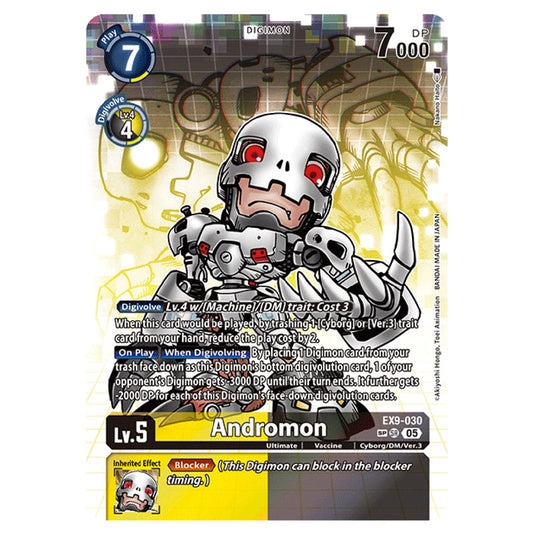 Digimon Card Game - EX-09: Extra Booster Versus Monsters - Andromon - (Alternative Art) - EX9-030b