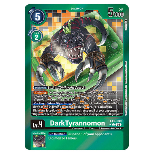 Digimon Card Game - EX-09: Extra Booster Versus Monsters - DarkTyrannomon - (Alternative Art) - EX9-039a