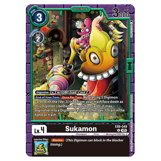 Digimon Card Game - EX-09: Extra Booster Versus Monsters - Sukamon - (U) - EX9-049