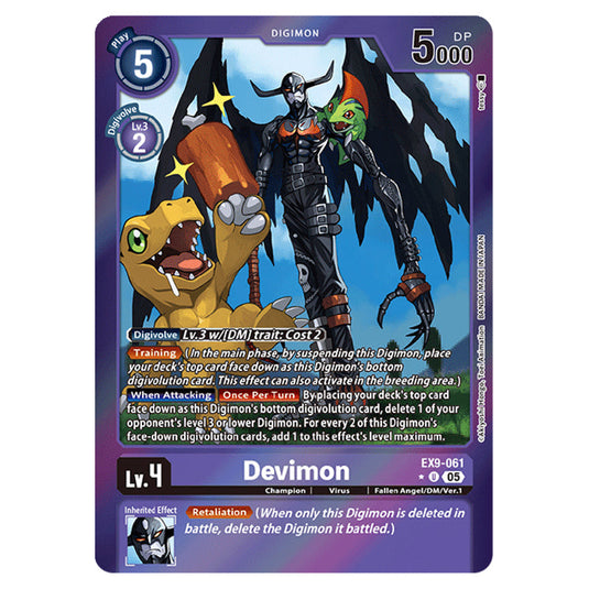 Digimon Card Game - EX-09: Extra Booster Versus Monsters - Devimon - (Alternative Art) - EX9-061a