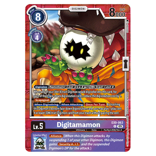 Digimon Card Game - EX-09: Extra Booster Versus Monsters - Digitamamon - (R) - EX9-063
