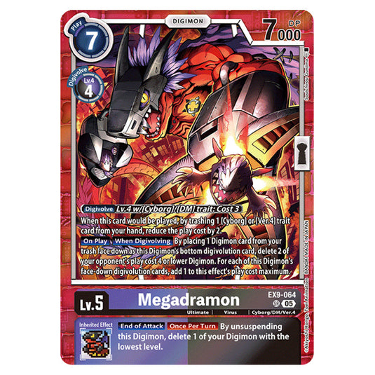 Digimon Card Game - EX-09: Extra Booster Versus Monsters - Megadramon - (SR) - EX9-064