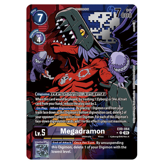 Digimon Card Game - EX-09: Extra Booster Versus Monsters - Megadramon - (Alternative Art) - EX9-064a
