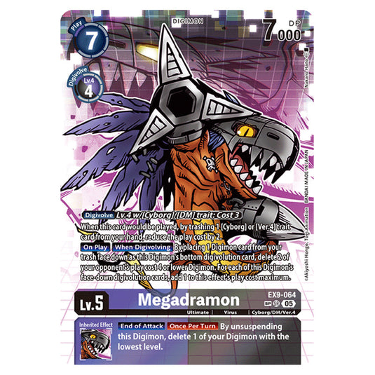 Digimon Card Game - EX-09: Extra Booster Versus Monsters - Megadramon - (Alternative Art) - EX9-064b