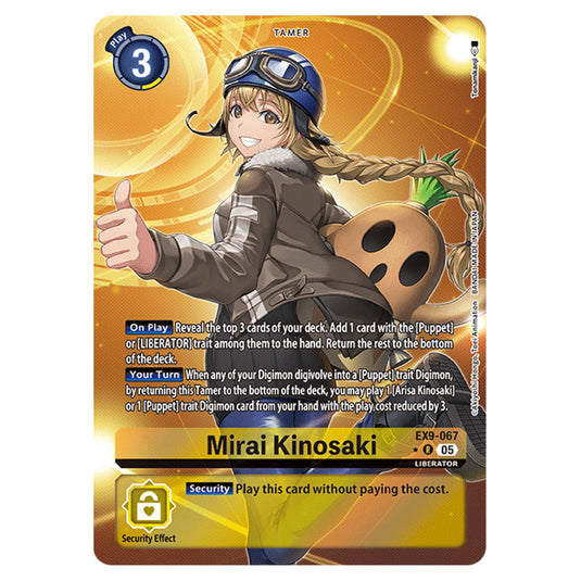 Digimon Card Game - EX-09: Extra Booster Versus Monsters - Mirai Kinosaki - (Alternative Art) - EX9-067a