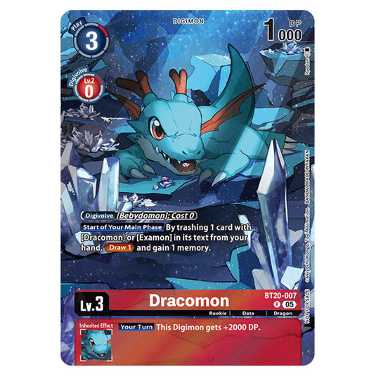 Digimon Card Game - EX-09: Extra Booster Versus Monsters - Dracomon - (Alternative Art) - BT20-007