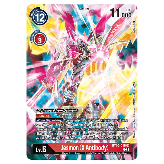 Digimon Card Game - BT10 - Xros Encounter - Jesmon (X Antibody) (SR) - BT10-016A