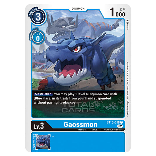 Digimon Card Game - BT10 - Xros Encounter - Gaossmon (C) - BT10-018