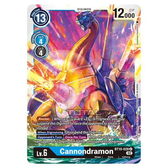 Digimon Card Game - BT10 - Xros Encounter - Cannondramon (U) - BT10-028