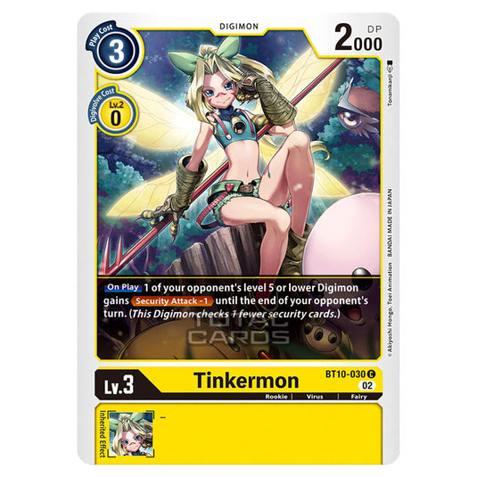 Digimon Card Game - BT10 - Xros Encounter - Tinkermon (C) - BT10-030