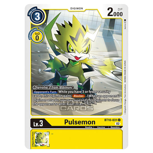 Digimon Card Game - BT10 - Xros Encounter - Pulsemon (C) - BT10-031