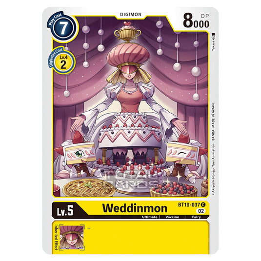 Digimon Card Game - BT10 - Xros Encounter - Weddinmon (C) - BT10-037